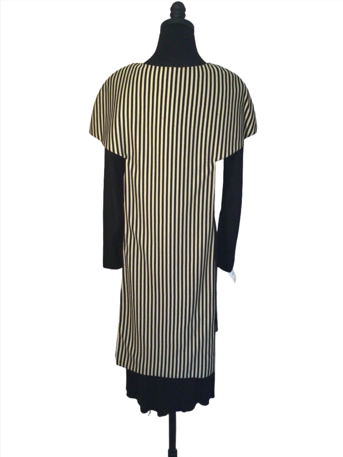 Vintage 1960s Don Sophisticates MOD 2 pc. Poly-knit Tunic Sheath Dress